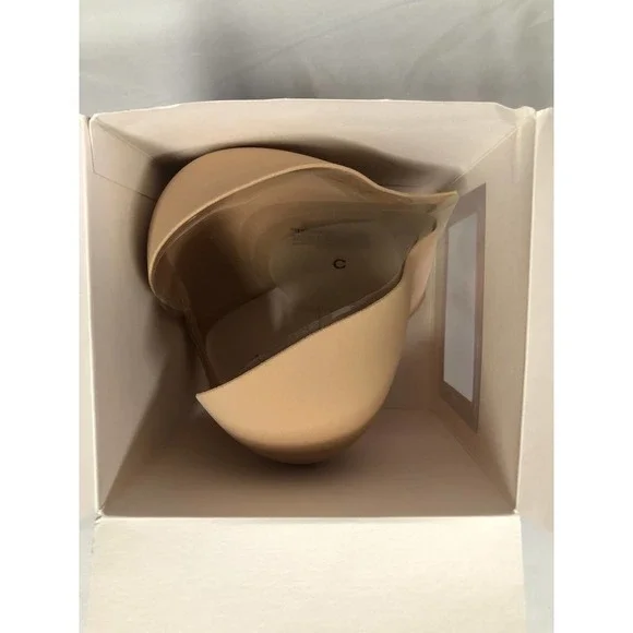 Nordstrom Lingerie Voluptuous U Plunge Strapless Bra Adhesive Nude C NWT - Picture 4 of 6